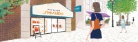 資生堂サイト ワタシプラス　化粧品専門店コンテンツ WebサイトTOPイラスト 吉岡ゆうこ(2013.6) No.004