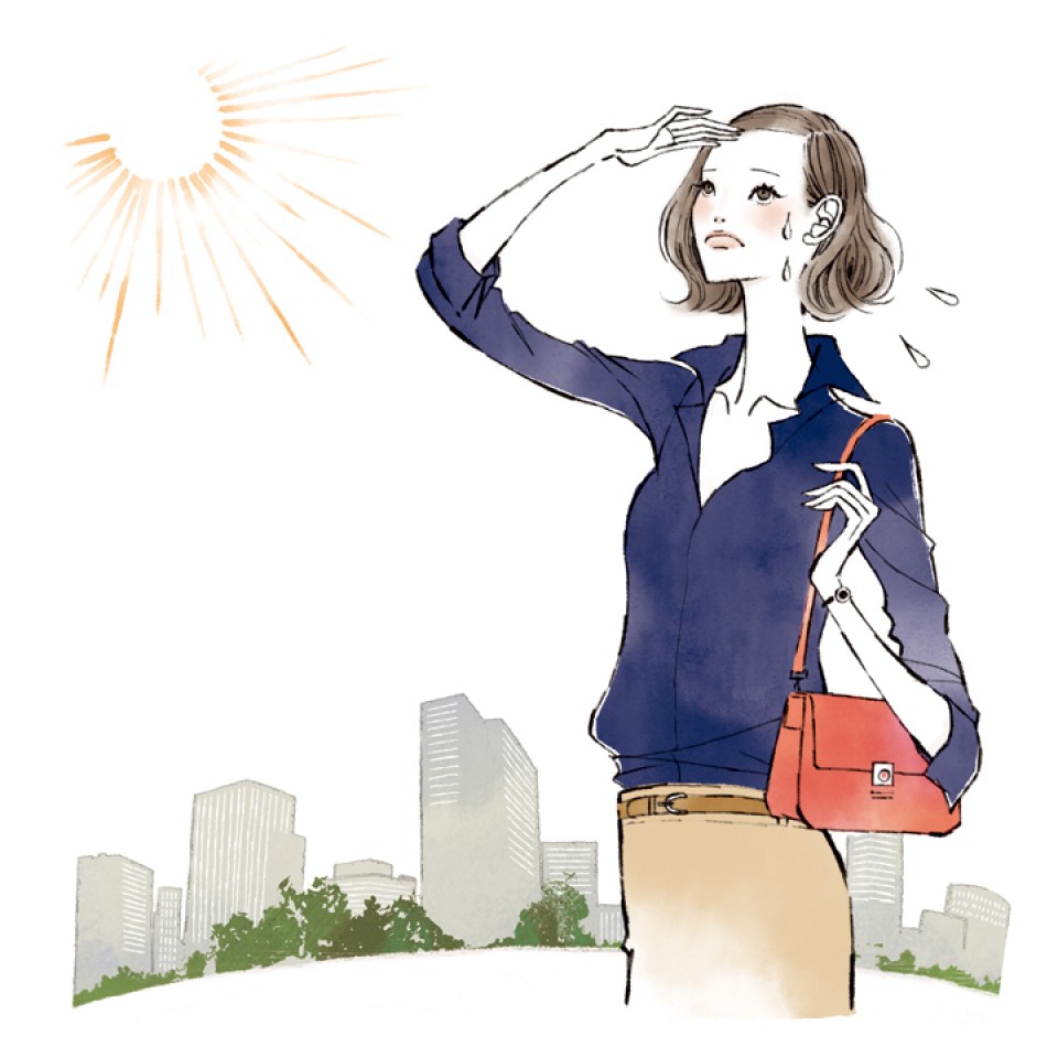 イラストレーション イラスト 線画 水彩風イラスト ファッションイラストレーション ファッションイラスト 吉岡ゆうこ