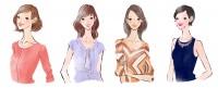 ファッションイラスト　イラストレーション　イラスト　マキアオンライン　集英社　maquiaonline　Webサイト　美容　化粧　コスメ　吉岡ゆうこ