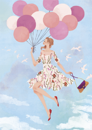 冊子 会報誌のイラスト 吉岡ゆうこ